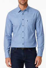 Casa Moda Long Sleeve Casual Fit Shirt Gingham Blue Northern Ireland