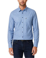 Casa Moda Long Sleeve Casual Fit Shirt Gingham Blue Northern Ireland