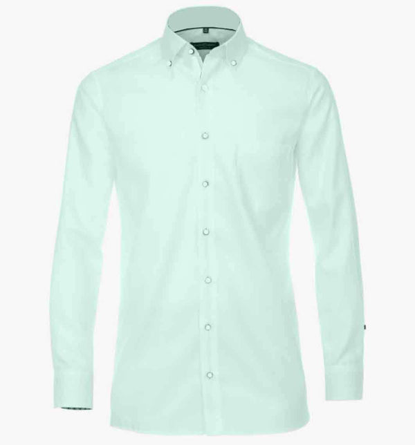 Casa Moda Long Sleeve Oxford Shirt Casual Fit Mint Green.