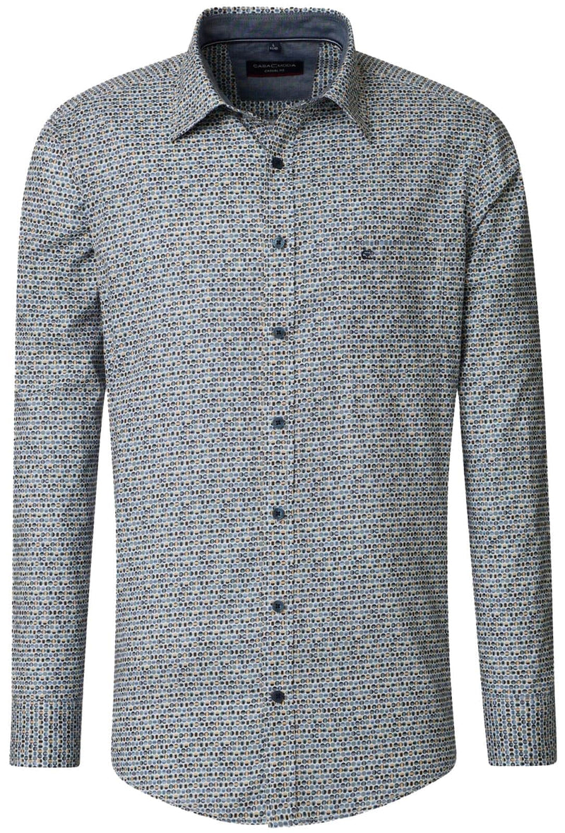 Casa Moda Long Sleeve Casual Fit Shirt Blue Northern Ireland Belfast