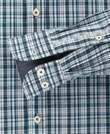 Casa Moda Long Sleeve Shirt Comfort Fit- Navy/Green Check - 