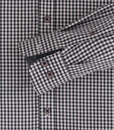 Casa Moda LS Shirt 444232900/400 Comfort Fit Gingham Navy/Burgundy