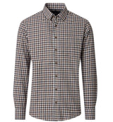 Casa Moda LS Shirt Casual Fit Brown Check Northern Ireland Belfast