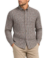 Casa Moda LS Shirt Casual Fit Brown Check Northern Ireland Belfast