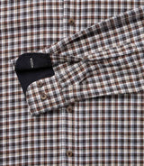 Casa Moda LS Shirt Casual Fit Brown Check Northern Ireland Belfast