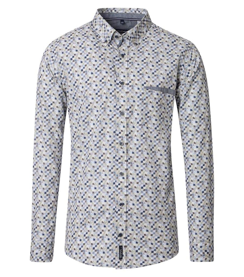 Casa Moda LS Shirt Casual Fit Green/Blue Northern Ireland Belfast