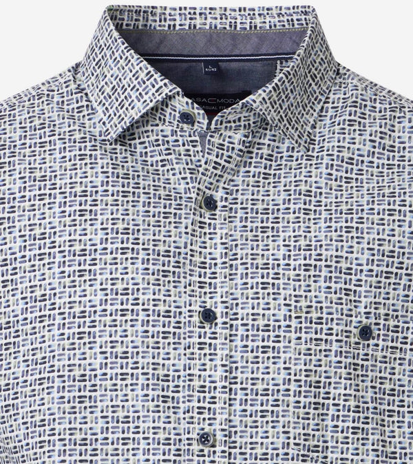 Casa Moda LS Shirt Casual Fit Green/Blue Northern Ireland Belfast