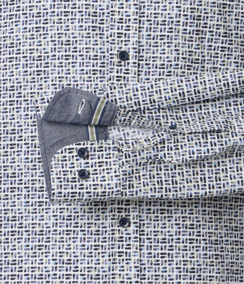 Casa Moda LS Shirt Casual Fit Green/Blue Northern Ireland Belfast