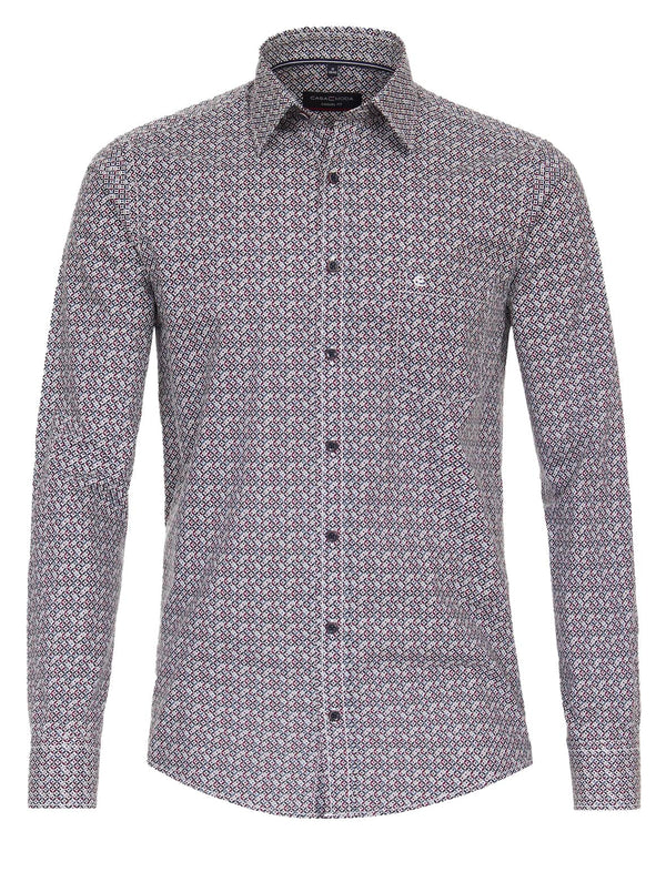 Casa Moda LS Shirt Comfort Fit 444242200/400 Navy/Burgundy Northern