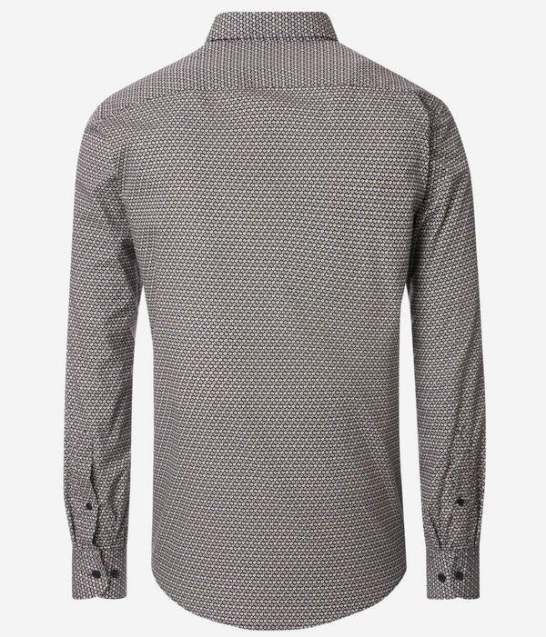 Casa Moda LS Shirt Comfort Fit Beige/Green/Blue Northern Ireland