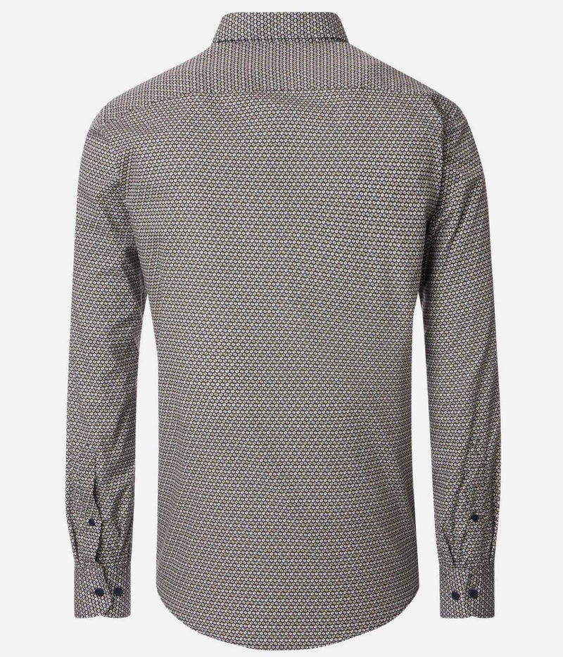 Casa Moda LS Shirt Comfort Fit Beige/Green/Blue Northern Ireland