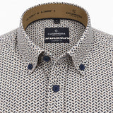 Casa Moda LS Shirt Comfort Fit Brown Print Northern Ireland Belfast