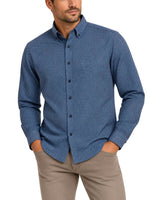 Casa Moda LS Shirt Comfort Fit Print Blue Northern Ireland Belfast