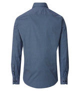 Casa Moda LS Shirt Comfort Fit Print Blue Northern Ireland Belfast