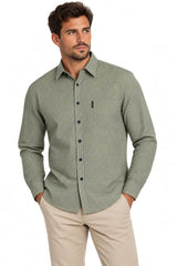 Casa Moda LS Shirt Comfort Fit Print Green Northern Ireland Belfast