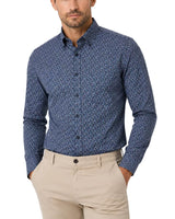 Casa Moda LS Shirt Navy/Blue Print Northern Ireland Belfast