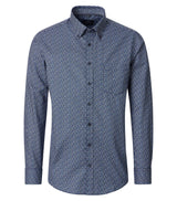 Casa Moda LS Shirt Navy/Blue Print Northern Ireland Belfast