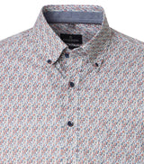 Casa Moda LS Shirt Red/Blue Print Northern Ireland Belfast