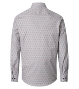 Casa Moda LS Shirt Red/Blue Print Northern Ireland Belfast