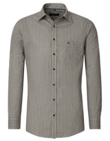 Casa Moda Mens Comfort Fit Shirt Blue Circle Print Northern Ireland