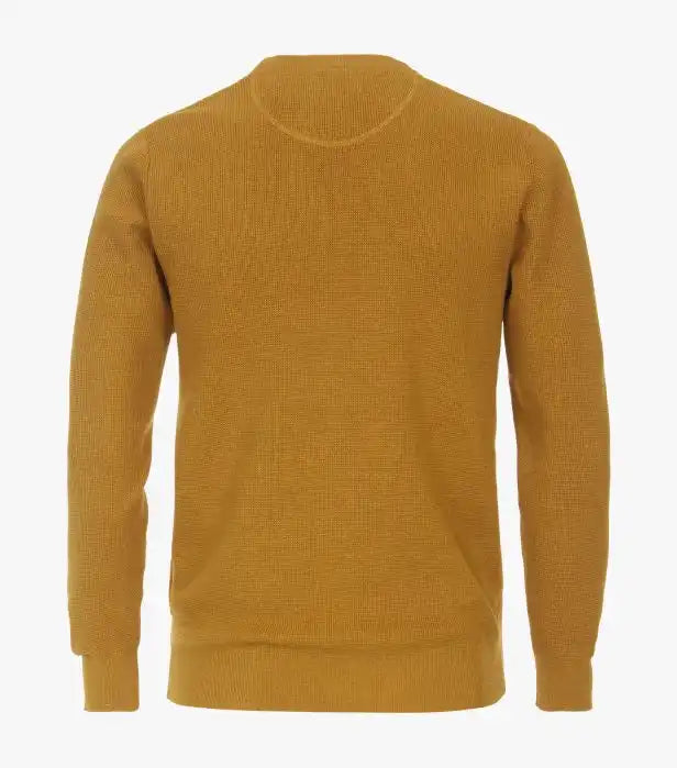 Casa Moda Men’s Crew Neck Pullover Sweater Lemon Curry Ballynahinch