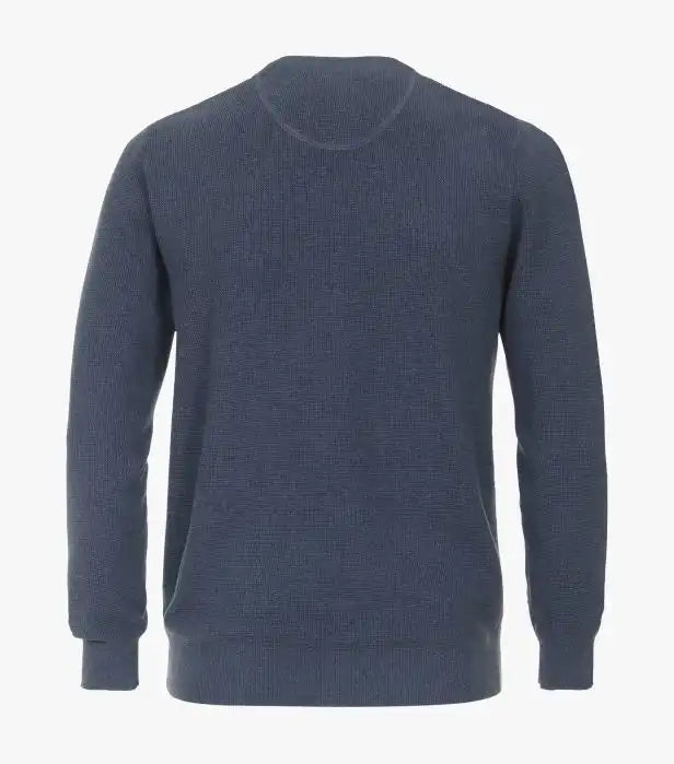 Casa Moda Men’s Crew Neck Pullover Sweater Mid Blue Ballynahinch