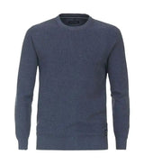 Casa Moda Men’s Crew Neck Pullover Sweater Mid Blue Ballynahinch