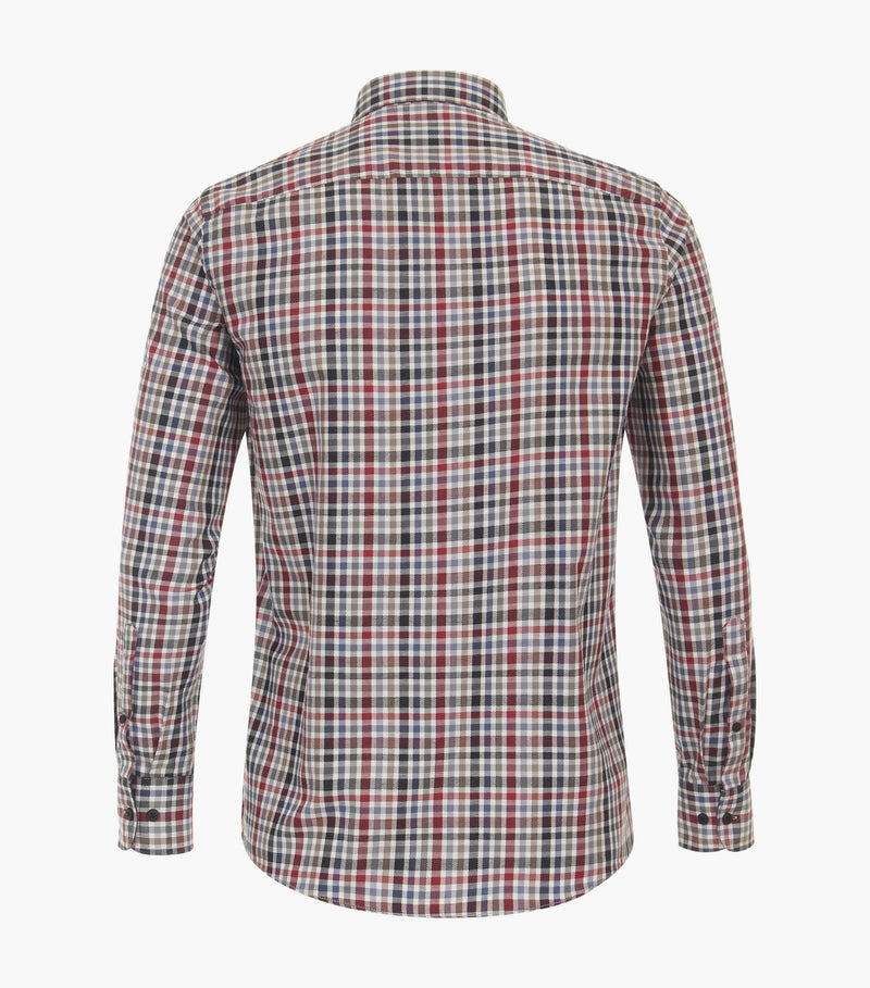 Casa Moda Men’s LS Check Shirt Casual Fit 434113500/400 Blue/Green