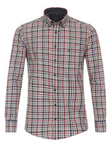 Casa Moda Men’s LS Check Shirt Casual Fit 434113500/400 Blue/Green