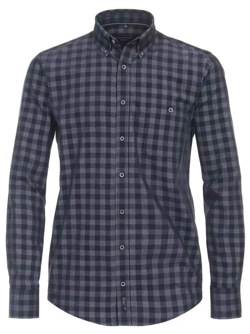 Casa Moda Men’s LS Check Shirt Casual Fit 434115800/100 Blue