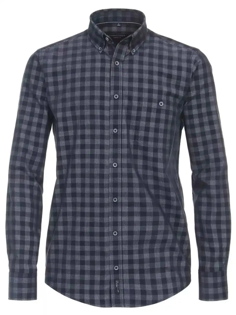 Casa Moda Men’s LS Check Shirt Casual Fit 434115800/100 Blue