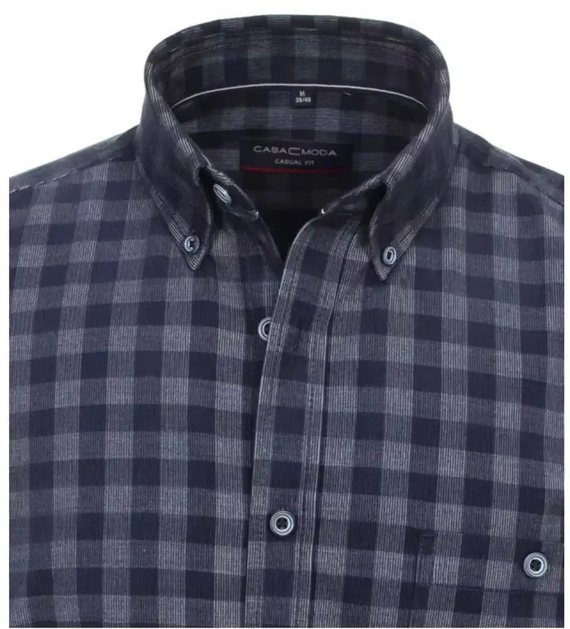 Casa Moda Men’s LS Check Shirt Casual Fit 434115800/100 Blue