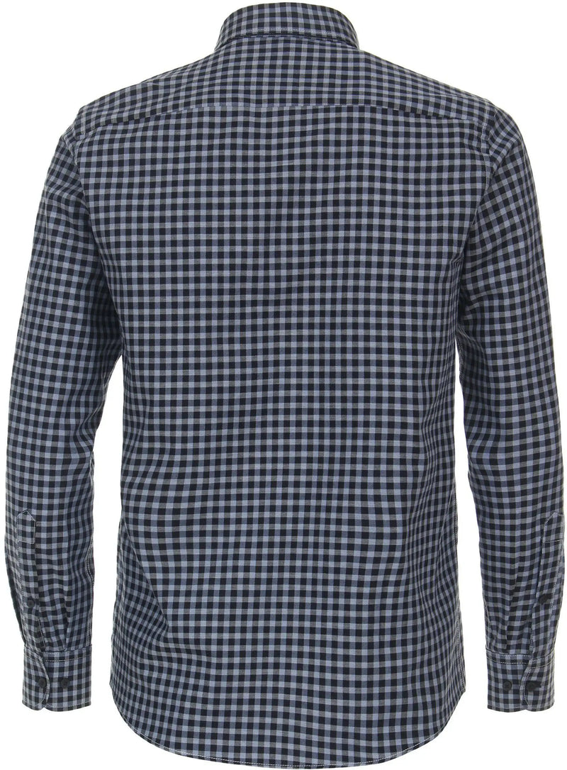 Casa Moda Men’s LS Shirt Casual Fit 434110700/100 Blue Gingham