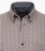 Casa Moda Men’s Short Sleeve Shirt Comfort Fit Blue Northern