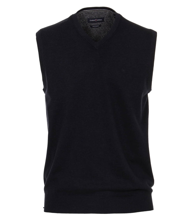Casa Moda Mens Slipover Sleeveless Sweater Navy Northern Ireland