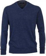 Casa Moda V-Neck Sweater Dark Blue.