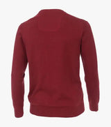 Casa Moda Men’s V-Neck Sweater Berry Red Ballynahinch Northern Ireland