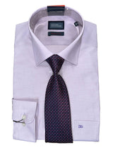 Daniel Graham Mens Formal Shirt & Tie Set Lilac Northern Ireland