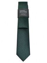 Daniel Grahame Dark Green Textured Tie & Pocket Square Set Northern
