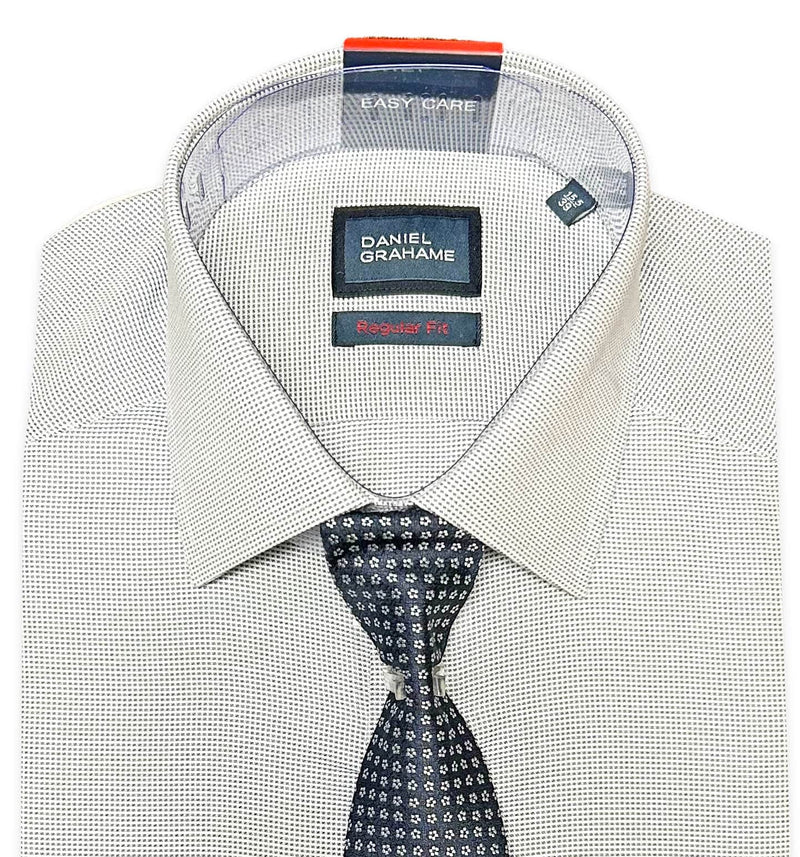 Daniel Grahame Gordon Shirt & Tie Set Regular Fit 15012T-18 Navy