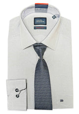 Daniel Grahame Gordon Shirt & Tie Set Regular Fit 15012T-18 Navy