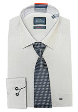 Daniel Grahame Gordon Shirt & Tie Set Regular Fit 15012T-18 Navy