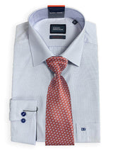 Daniel Grahame Gordon Shirt & Tie Set Regular Fit Blue Ballynahinch