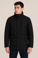 Daniel Grahame Mens Barnham Puffer Jacket Coat Black Northern Ireland