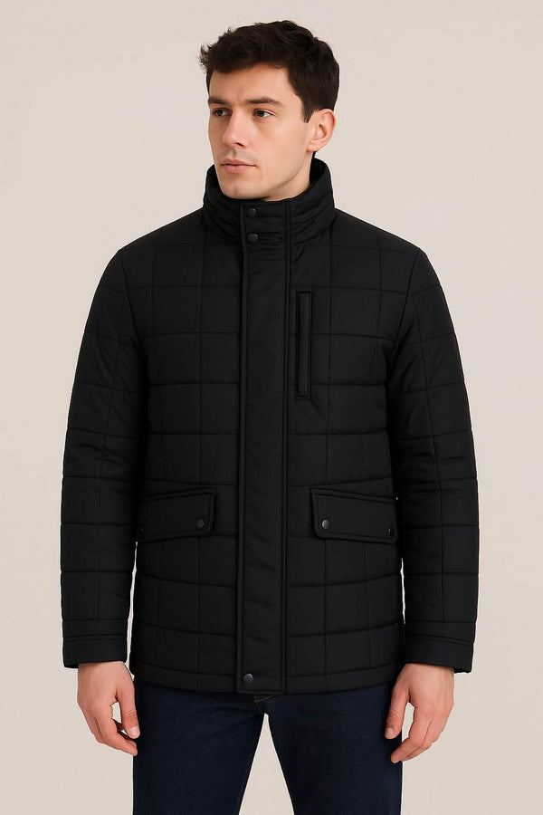 Daniel Grahame Mens Barnham Puffer Jacket Coat Black Northern Ireland
