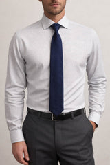 Daniel Grahame Mens Formal Shirt & Tie Set Blue & White Print