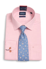 Daniel Grahame Mens Formal Shirt & Tie Set Pink Northern Ireland