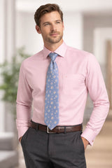 Daniel Grahame Mens Formal Shirt & Tie Set Pink Northern Ireland