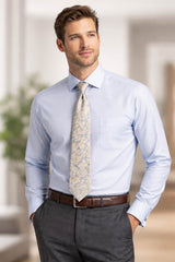 Daniel Grahame Mens Formal Shirt & Tie Set Sky Blue Northern Ireland