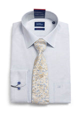 Daniel Grahame Mens Formal Shirt & Tie Set Sky Blue Northern Ireland